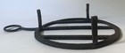 18th c. WROUGHT IRON HEARTH COOKING TRIVET w TWISTED HANDLE, NEW ENGLAND — photo 4