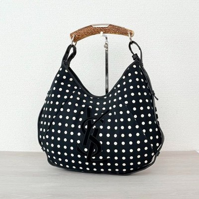 Yves Saint Laurent YSL Mombasa One Shoulder Bag Handbag Horn