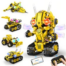 Robot Building Kit STEM Gifts for Ages 8-13 with App Remote Control, 5 in 1...