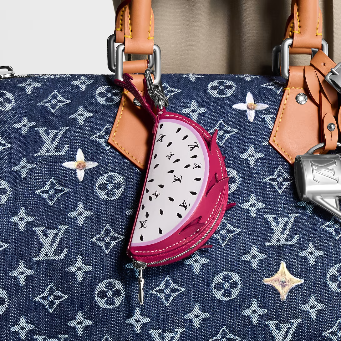 NEW Louis Vuitton Monogram LV Dragon Fruit Bag Charm M03571