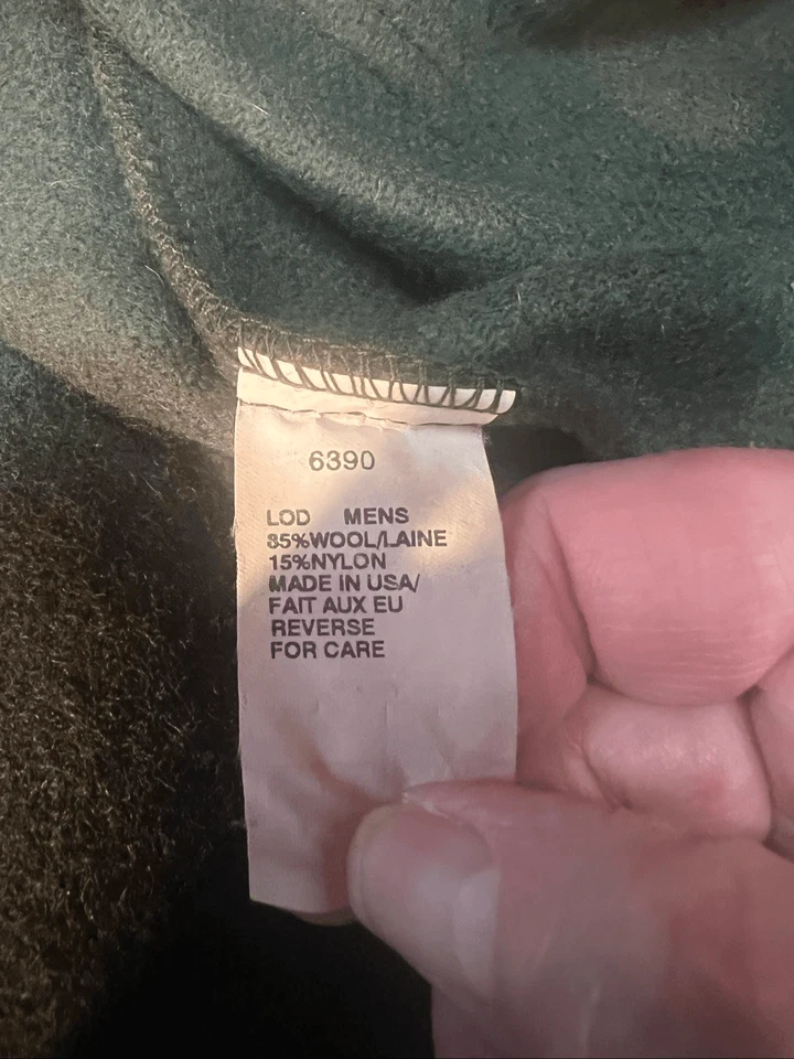 Woolrich Vintage Men’s Wool Mackinaw Jacket Olive Green Sz 2XL NWOT - Image 4 of 4