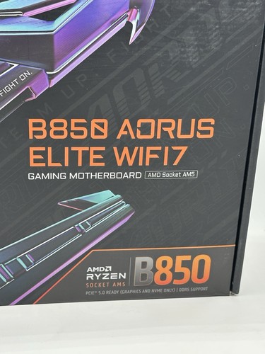 GIGABYTE B850 AORUS ELITE WIFI7 AMD AM5 LGA 1718 Motherboard, ATX, DDR5, 3x M.2 - Picture 2 of 8