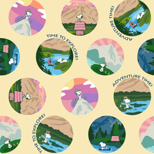 Snoopy Adventure Fabric - 18" x 44"