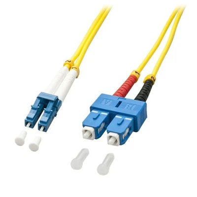 LINDY 10m LC-SC OS2 9/125 Fibre Optic Patch Cable - Photo 1/2