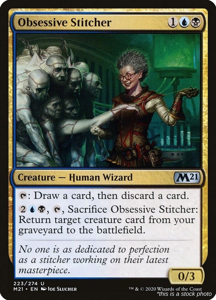 Obsessive Stitcher (M21 223), Normal, Core Set 2021, MTG