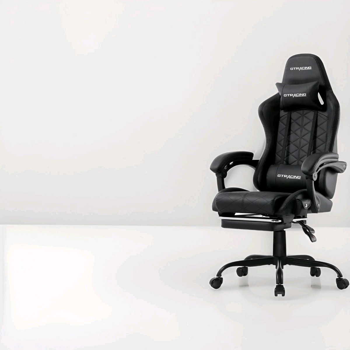 GTRACING GTW-100 Reclining Gaming Chair Bluetooth Footrest