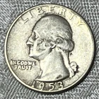1953 Washington Quarter Silver US Coin Circulated