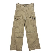 Gap Kids Boy  s Khaki Cargo Pants Size 8 Adjustable Waist