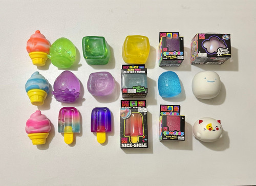 NeeDoh Squishy Bundle (2 Minecraft/ 1 Jet-Puffed Marshmallow/ 1 Takumo)