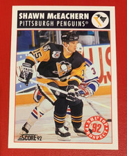 NHL SHAWN McEACHERN Pittsburgh Penguins 1992-93 Score Top Prospect CARD #459