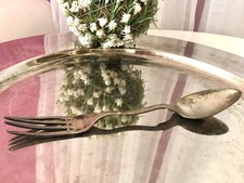 Antik Rarit&auml;t Gaffel L&ouml;ffel und Gabel in einem versilbert