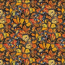 Monarch Butterflies 44" fabric, Elizabeths Studio, 711 Multi, Monarch Dance