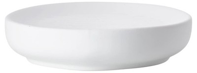 Nova Porcelain Soap Dish with Sophisticated Simplicity Soft Touch Coating - E...