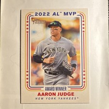 Topps 2023 Heritage High Number Award Winners Aaron Judge Yankees #AW-1