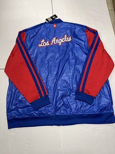 New Adidas Los Angeles Clippers On-Court Warm Up Jacket 4XL Blue - Picture 6 of 9