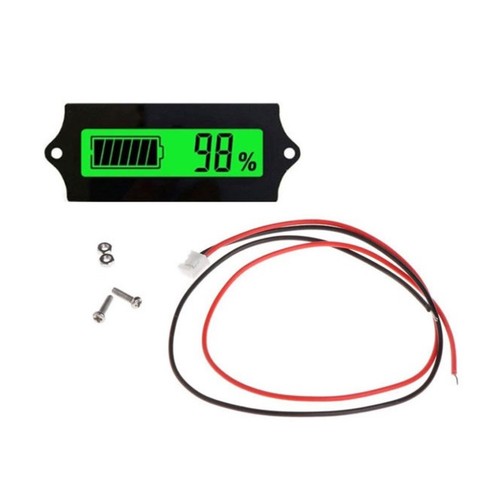 LCD Battery Test Display LCD Verde monitoraggio carica batterie piombo litio - Foto 1 di 7