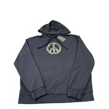Allsaints Black Peacenik Othe Men  s Terry Hoodie Size Small NWT 169 
