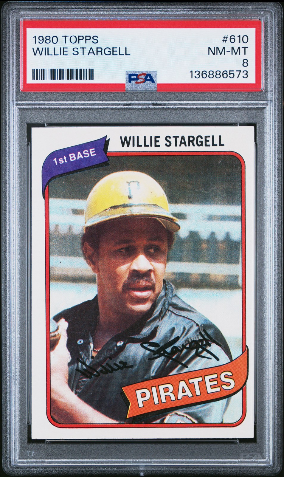 1980 TOPPS #610 WILLIE STARGELL PSA 8
