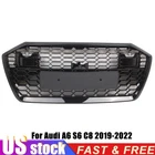 Honeycomb Black Front Bumper Grille For Audi A6 S6 C8 2019-2022