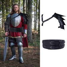 Viking Wide Waist Belt or Single Shoulder Armor Medieval Warrior Costume