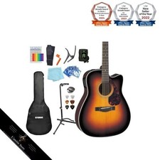 Yamaha FX370C TBS Acoustic-Electric Guitar Set for Beginners 13-Piece Set