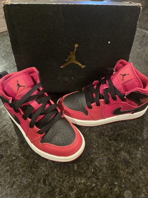 #ad Jordan 1 Mid PS Used Nice Condition In Box Size 11c $54.99