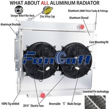 4row Radiatorshroud Fan For 19831996 Ford F250f3501988-94 F591984 F150 At. 4row Radiatorshroud Fan For 19831996 Ford F250f3501988-94 F591984 F150 At.