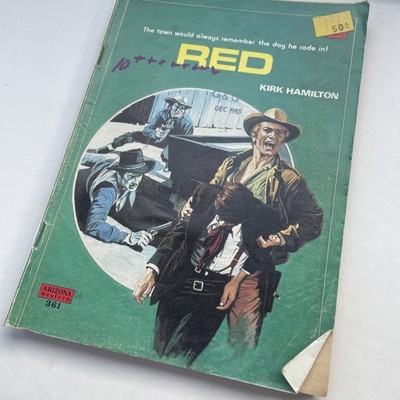 RETRO POCKET BOOK 50s Cowboy Indians Western Cafe Art #361 Red Hamilton