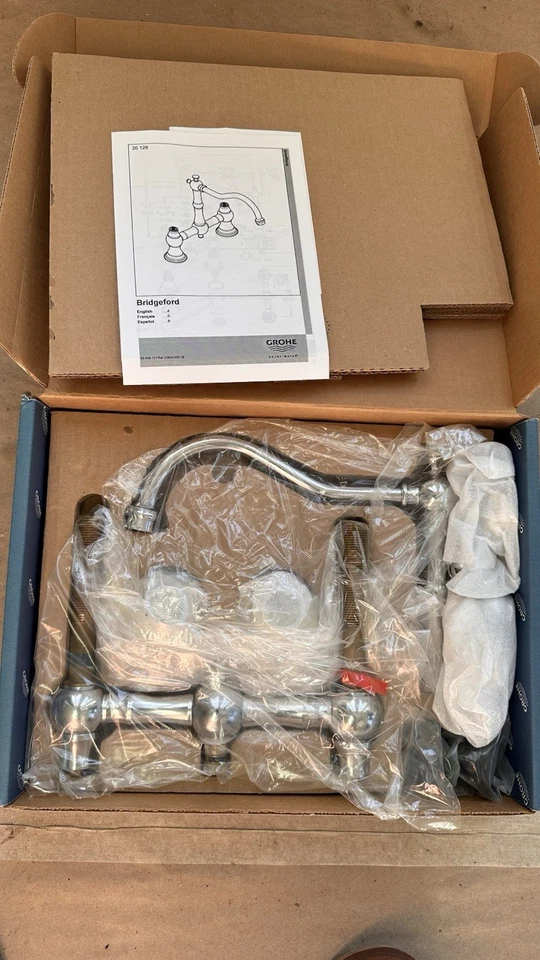 Высокопрофильный кухонный кран, рычаги, хром Grohe 20 128 000 Bridgeford Bridge - Изображение 2 из 3