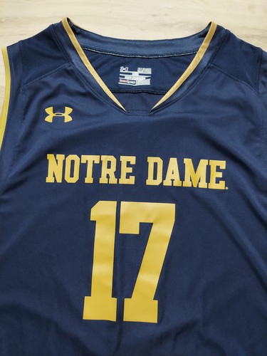 Under Armour Notre Dame Irish Basketball Jersey Men's Sz Small UM9126 Gold #17 - Picture 4 of 9