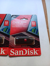 SanDisk Cruzer Glide 32GB USB 2.0 Retractable USB  Flash Drive Black/Red 