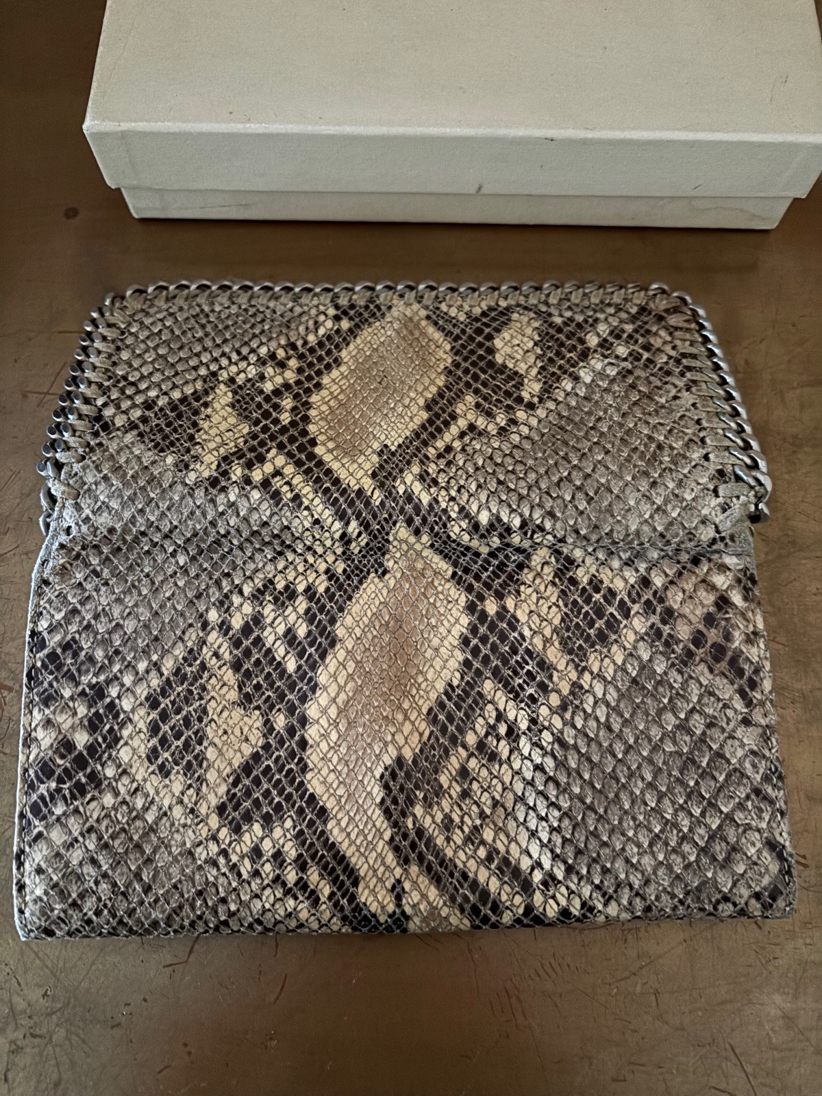 STELLA McCARTNEY Brown Python Wallet - image 4