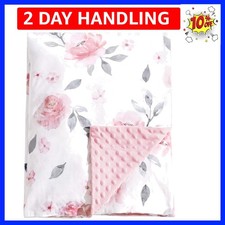 Minky baby blanket for Girls, boys 40x50 Inches Soft Double Layer baby blanke...