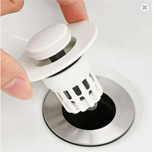 1pc Bathroom Sink Pop-Up Drain Plug Filter Washbasin Water Seal