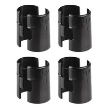 4 Pack Black Plastic Wire Shelving Shelf Lock Clips for Metal Racks Secure