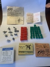Monopoly Game Vintage Pieces Lot Hotels, Houses 10 Game Tokens. 1936