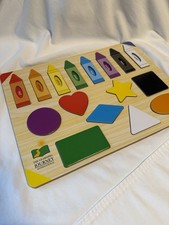 The Learning Journey Lift Learn Puzzle Shapes Colors. Excellent Condition