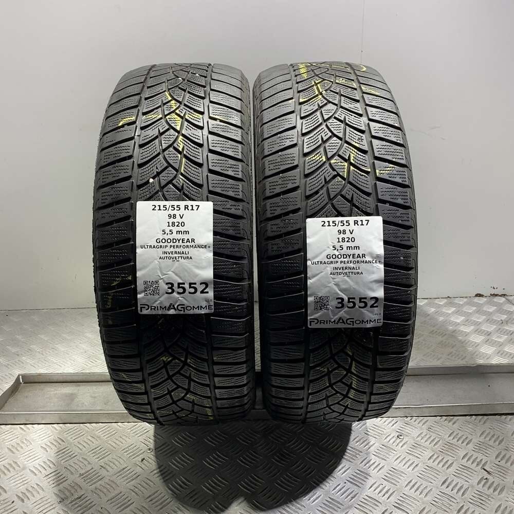 Gomme Usate 215 55 R17 98V XL Goodyear Ultragrip Performance+ 79% Invernali