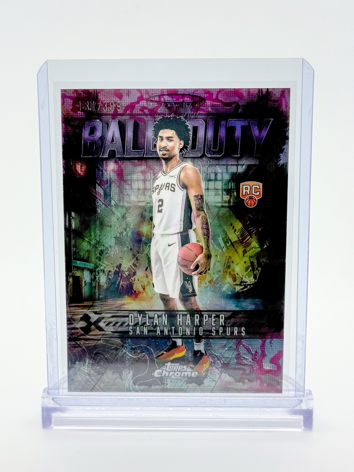 2025-26 Topps Chrome Dylan Harper Ball of Duty Refractor RC Magenta /399