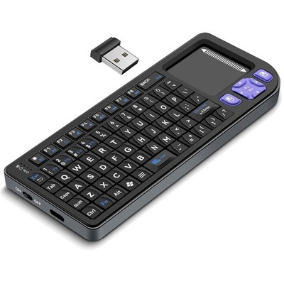 Compact 2.4G & Bluetooth Mini Keyboard - Touchpad, Backlit, Lightweight Design