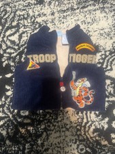 Disney Winnie The Pooh Tigger Baby Boys Corduroy Zip Up Vest Sz 12mos
