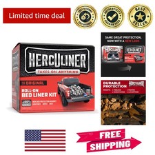1 Gal. Herculiner Bed Liner - Skid-resistant Rust-proof Multi-surface Use 1 Gal. Herculiner Bed Liner - Skid-resistant Rust-proof Multi-surface Use