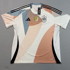 Adidas Spain Women&rsquo;s National Soccer Team Jersey Size 2XL Slim Fit World Champ