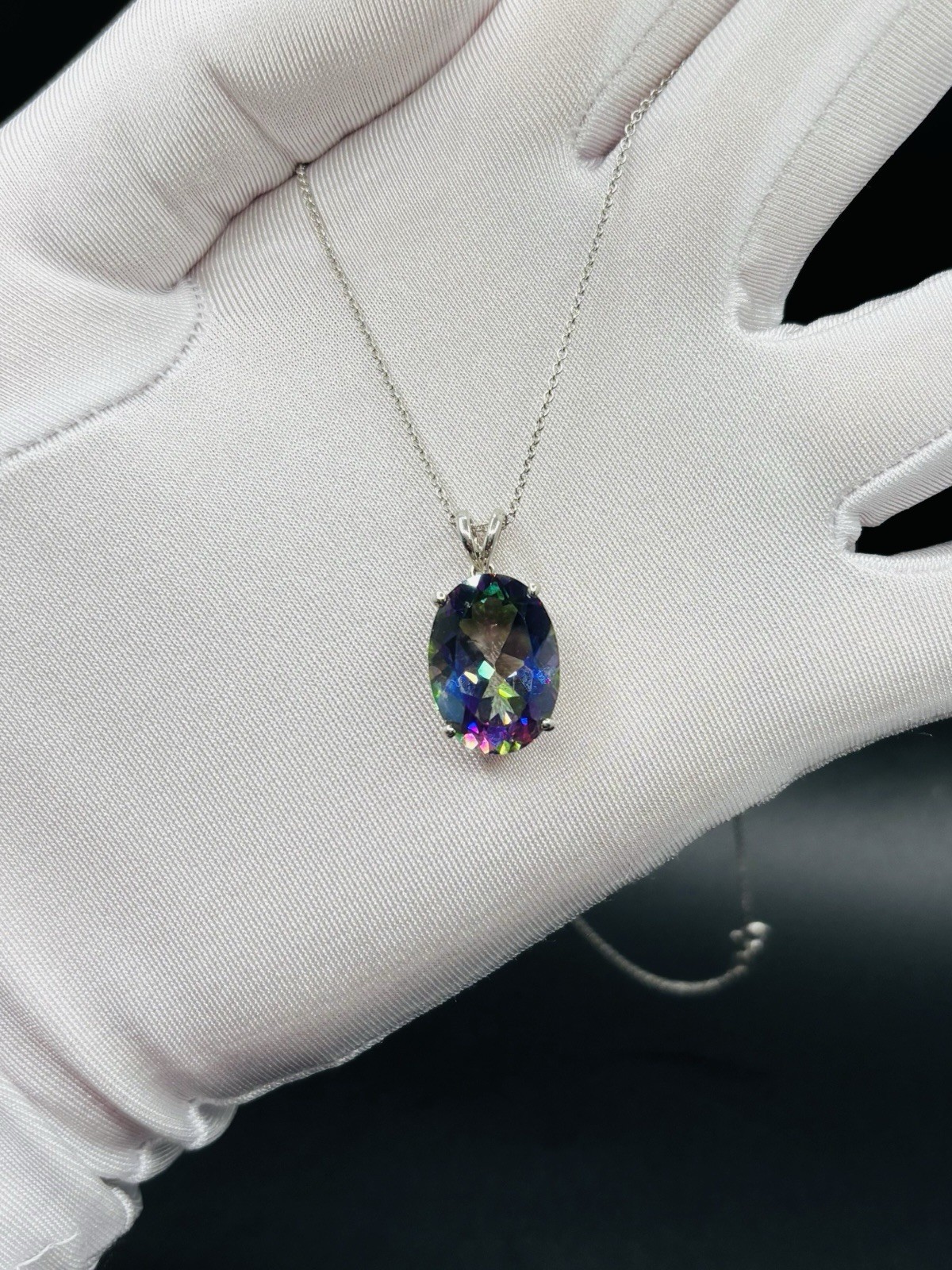 Friedrich Binder FBM 925 Sterling Silver Oval Cut Mys… - Gem
