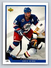 1993-94 Upper Deck - Kris King #14 Winnipeg Jets Hockey Card