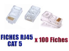 Box Of 100 Sheets RJ45 8P8C - Outlet Crimp