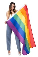 Smiffys 56420 Pride Rainbow Flag, Unisex Adult, Multi-Colour, One Size