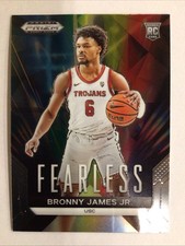 Bronny James Jr. 2024 Panini Prizm Draft Picks Fearless Prizms Silver #3