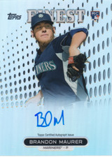 2013 Finest Rookie Autographs Refractors #BM Brandon Maurer Auto - NM