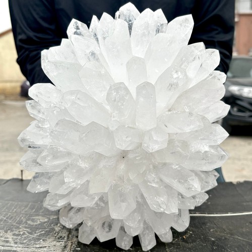 29.76LB New find white Phantom Quartz Crystal Cluster mineral samples healing - Picture 6 of 9